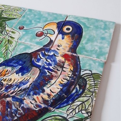 "The Parrot" tile panel