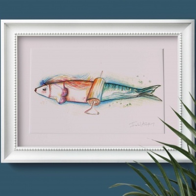 Sardine Ilustration from Portugal, model 5