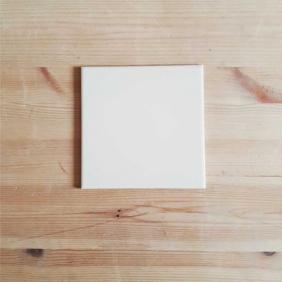 Portuguese Tiles, "white sand" plain tile, Tile 15 cm x 15 cm