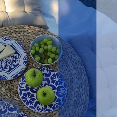 Ceramic Trivet , hand painted, portuguese tiles, 06