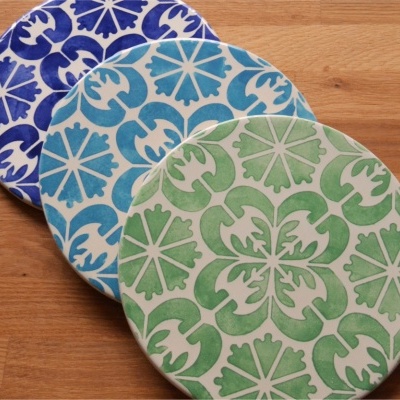 Ceramic Trivet , hand painted, portuguese tiles, 06