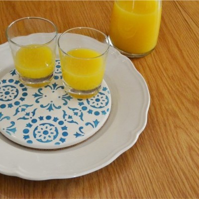 Ceramic Trivet , hand painted, portuguese tiles, 03