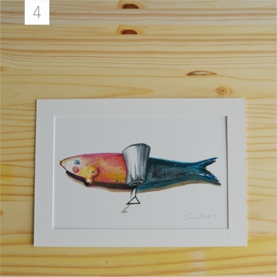 Sardine Ilustration from Portugal, model 4