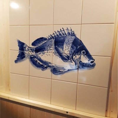 Portuguese Tiles, "white sand" plain tile, Tile 15 cm x 15 cm