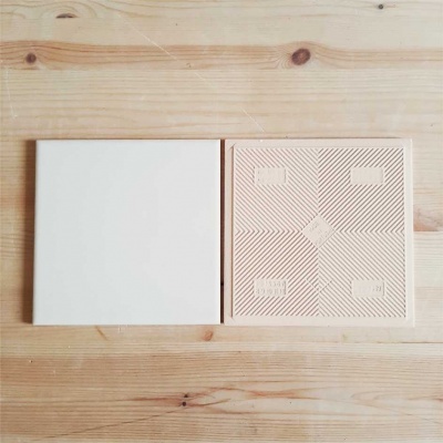 Portuguese Tiles, "white sand" plain tile, Tile 15 cm x 15 cm