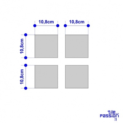 Coasters Set in portuguese tiles hand painted, green aqua, Set D