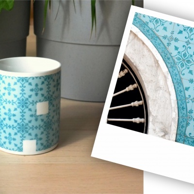 Porcelain Mug, Lisbon tiles, Model 3