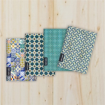 Cópia de Set 4 Notebook Portuguese Tiles - Option C