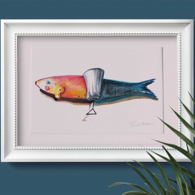 Sardine Ilustration from Portugal, model 4