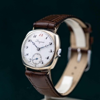 Longines Trench Watch 1920 Silver