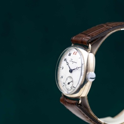Longines Trench Watch 1920 Silver