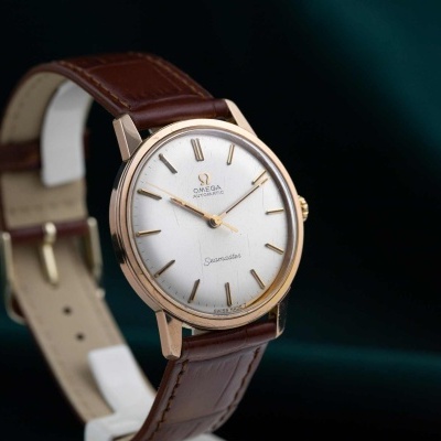 Omega Seamaster 165.002 Gold-Plated Automatic Watch (1960s)