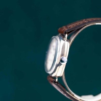 Longines Trench Watch 1920 Silver