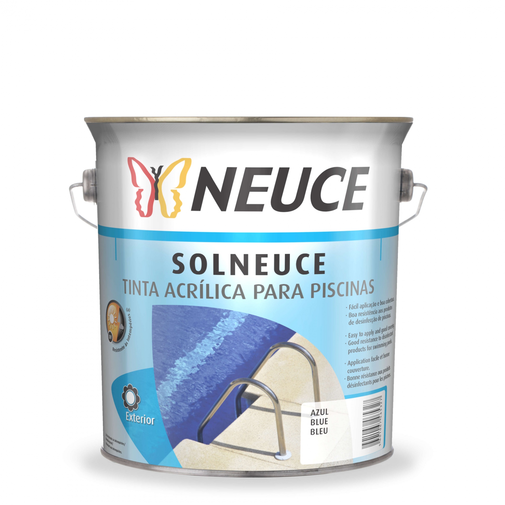Solneuce – Tinta Acrílica Para Piscinas 0.75L e 4L