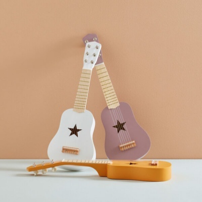 GUITARRA DE MADEIRA AMARELA - KIDS CONCEPT