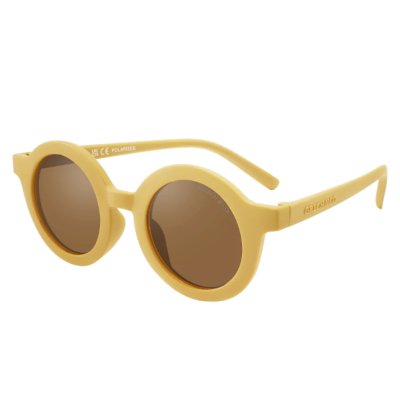 ÓCULOS DE SOL SUSTENTÁVEIS  E POLARIZADOS REDONDOS MELLOW YELLOW 3-8 Anos- GRECH & CO