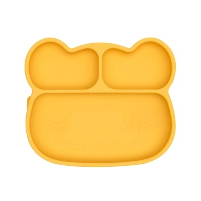 PRATO COM DIVISÓRIAS URSO AMARELO EM SILICONE COM VENTOSA - WE MIGHT BE TINY
