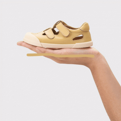 SANDÁLIA BAREFOOT PELE IGOR - MOSTARDA