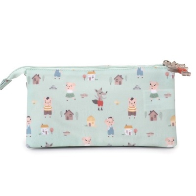 Estojo 3 Compartimentos – 3 Little Pigs - Tutete