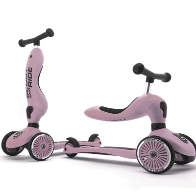 TROTINETE 2 EM 1 SCOOT AND RIDE - HIGHWAYKICK ROSA