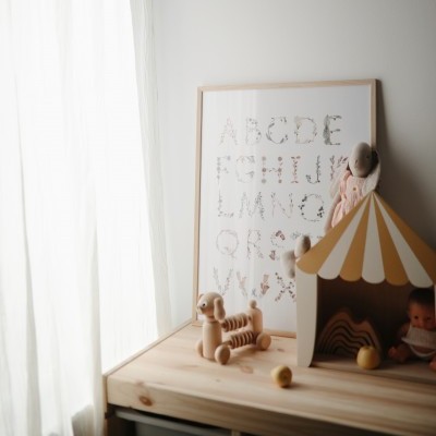 POSTER MUSHIE - ALFABETO FLOWER