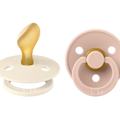 CHUPETAS BIBS - ANATÓMICA - PACK 2 CHUPETAS IVORY/ BLUSH