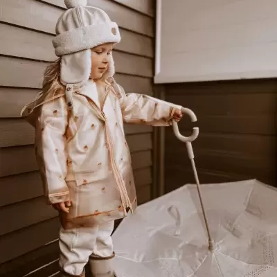 DRIZZLE RAIN COAT MRS.ERTHA - STRAWBERRIES MOOD