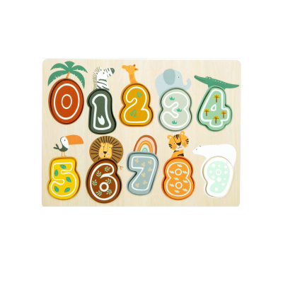 Puzzle Números Safari em Madeira - Small Foot