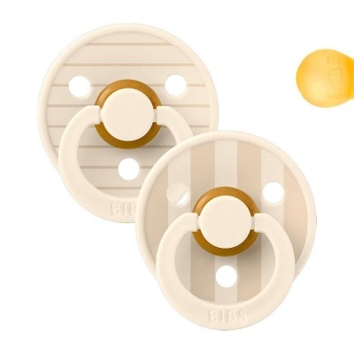 CHUPETAS BIBS STUDIO - PACK 2 CHUPETAS  PIN IVORY VANILLA MIX