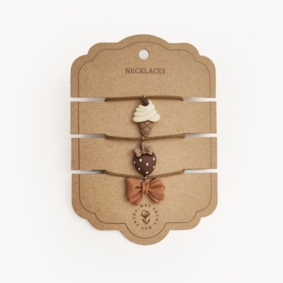 Pack 3 Fios - Icecream + Strawberry + Bow