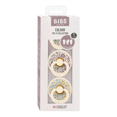 CHUPETAS BIBS EDIÇÃO ESPECIAL LIBERTY - TRY IT PACK 3 CHUPETAS - ELOUISE COLOR