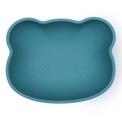 TIGELA URSO AZUL PATO EM SILICONE COM VENTOSA - WE MIGHT BE TINY