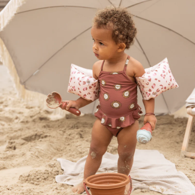 Braçadeiras Leopardo Old Pink -  Swim Essentials