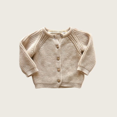 Casaco de Malha Beje- Tiny Tiny Stories