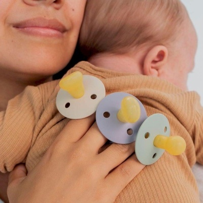 CHUPETAS BIBS - ANATÓMICA - PACK 2 CHUPETAS IVORY/ BLUSH