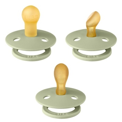 CHUPETAS BIBS - TRY IT PACK 3 CHUPETAS - VERDE SAGE