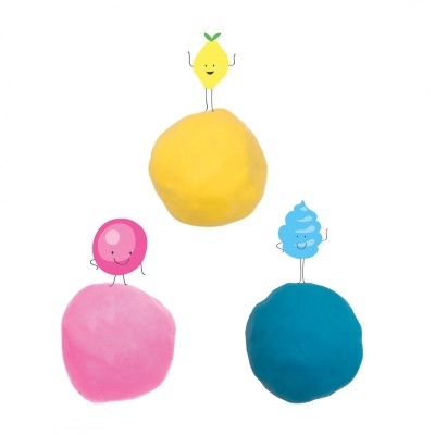 Plasticina Orgânica Perfumada - Trio Gelados Plasticina Orgânica Perfumada - Trio Gelados