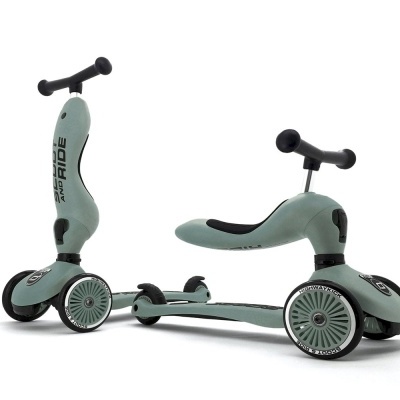TROTINETE 2 EM 1 SCOOT AND RIDE - HIGHWAYKICK VERDE