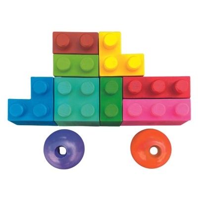 HAKU YOKA - BLOCOS DE CERA COLORIDAS EMPILHÁVEIS CARRO