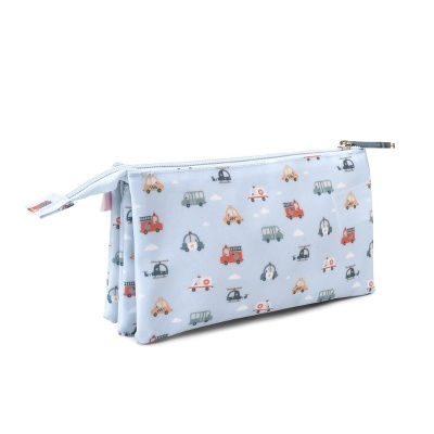 Estojo 3 Compartimentos – City Cars - Tutete