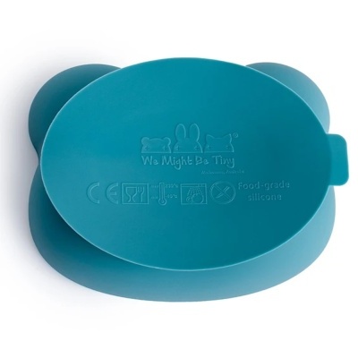 TIGELA URSO AZUL PATO EM SILICONE COM VENTOSA - WE MIGHT BE TINY