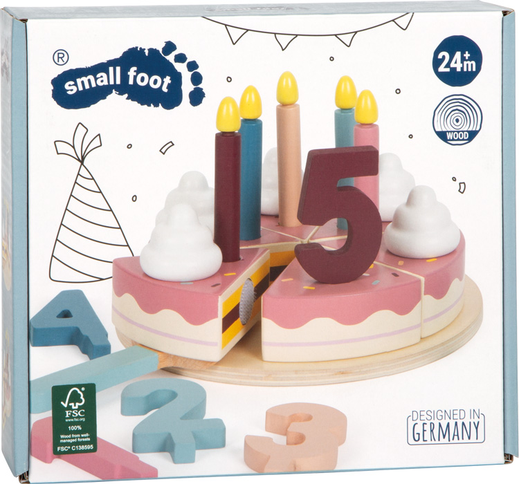 Bolo de Aniversário de Madeira P/Cortar  12453