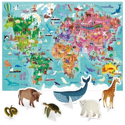 Puzzle à Descoberta do Mundo HU28146PT