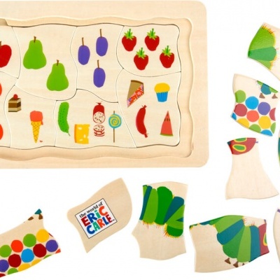 Puzzle Camadas de Madeira A Lagartinha Comilona 10431 +3 anos Small Food