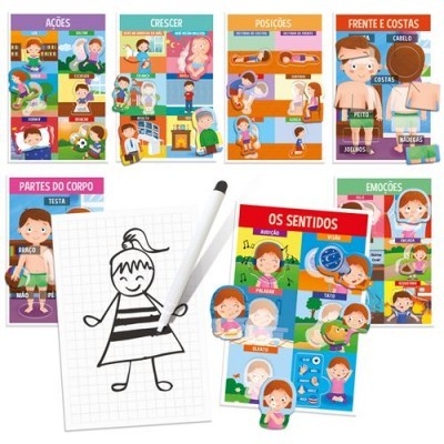 O Meu Primeiro Jogo Corpo Humano Somos Feitos Assim Montessori HU26340PT hd +3 anos