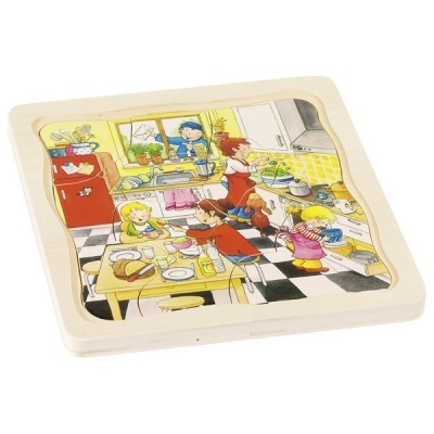 Puzzle de Camadas Madeira Meu Día 46pcs 57566 +3 anos Goki