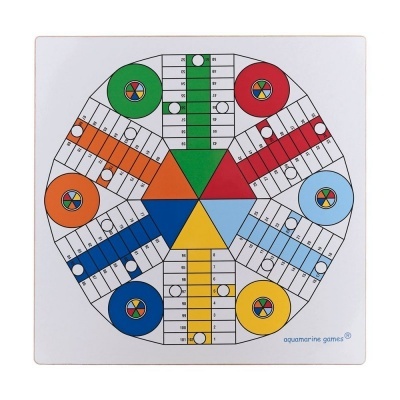 Tabuleiro Parchis e Ludo  4 a 6 Jogadores CP027 Aquamarine Games