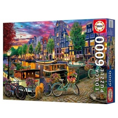 Puzzle Educa 6000 Bicicletas em Amesterdam 20330