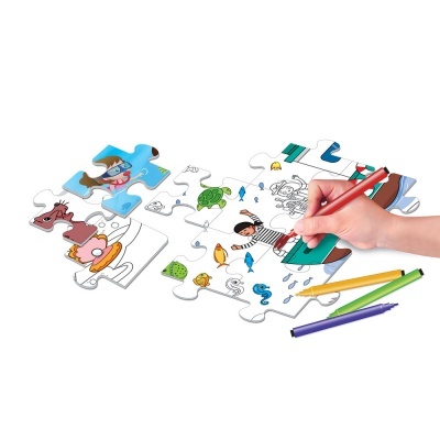 Puzzle 56pcs para Colorir 2 Faces Giros Play Oceano G154180 +3 anos