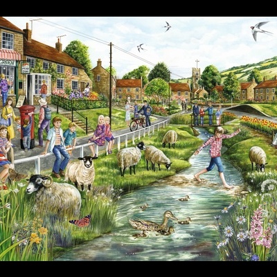 Puzzle Falcom 2x1000 Village Life 11216